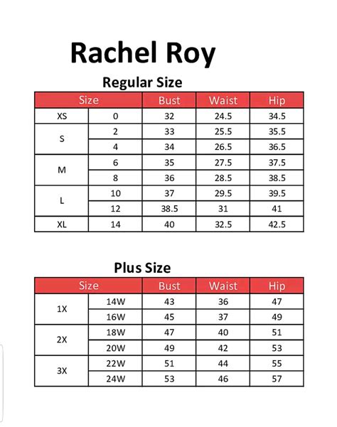 rachel roy dress|rachel roy size chart.